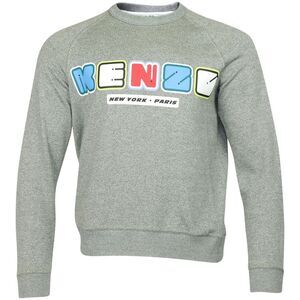 Kenzo New York Crewneck Sweater in Grey Cotton